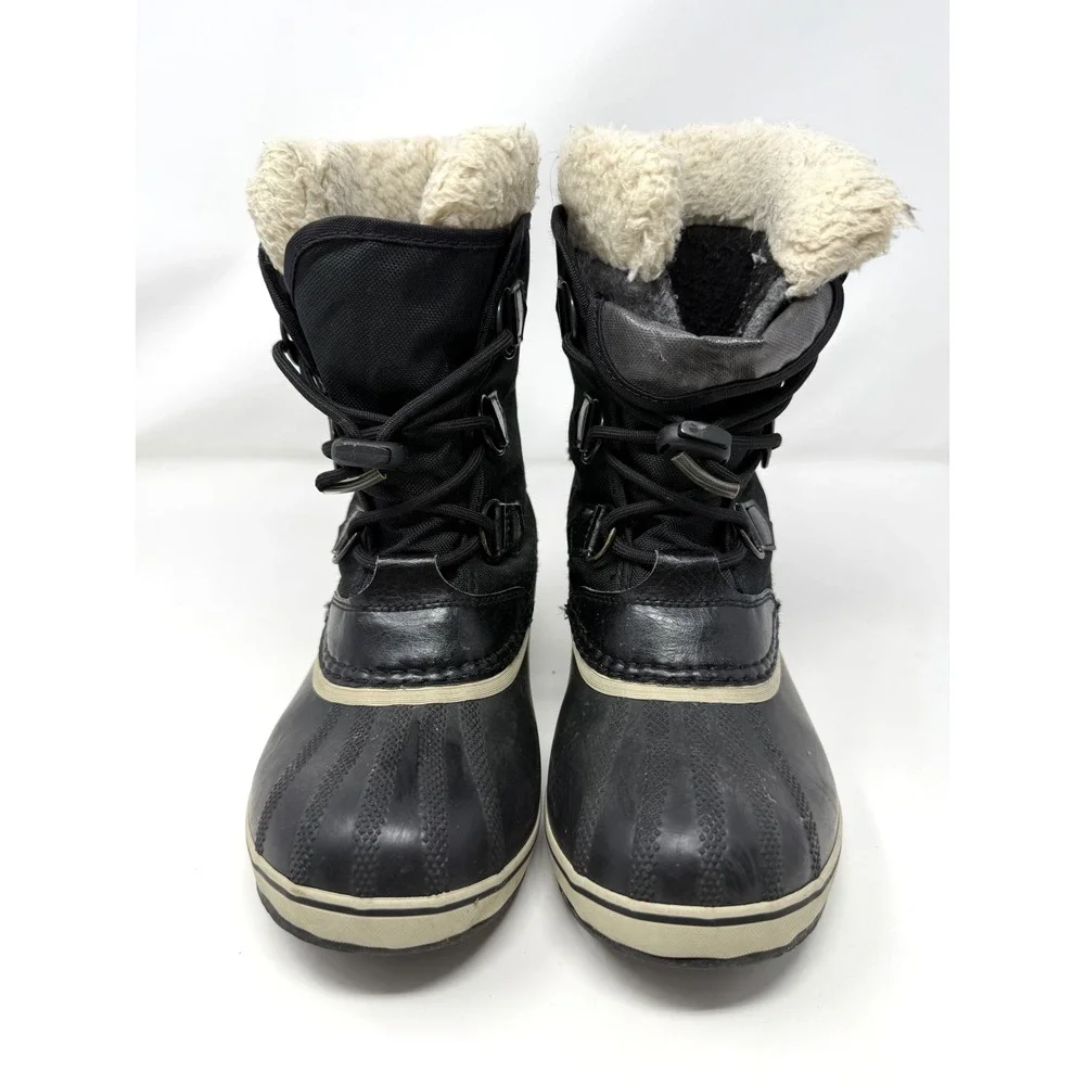 Sorel Kids Yoot Pac Nylon Waterproof Winter Boots Black Size 4 NY1962-010